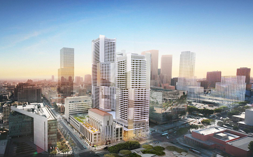 Onni Sets Groundbreaking for Times Square Towers in DTLA - Connect CRE