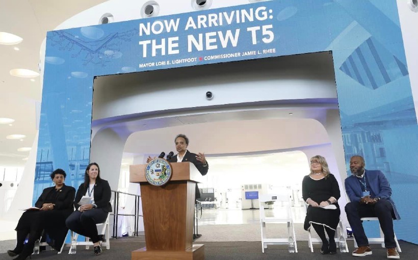 Expansion Of O Hare Terminal 5 Opens For Business Connect CRE   CHI OHare Airport Terminal 5 Expansion Grand Opening 